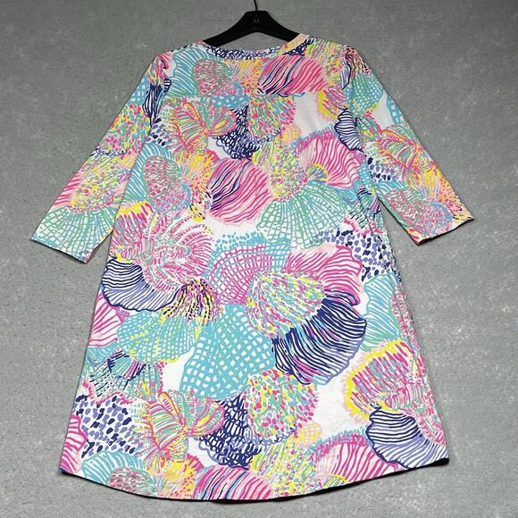 Lilly Pulitzer Dress Womens Large Multicolored Ali Dress Multi Roar of the Seas - Picture 7 of 12